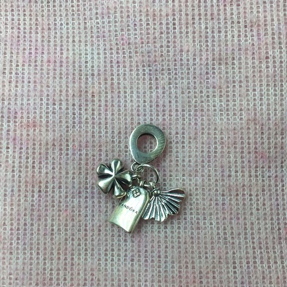 Japanese Sakura Omamori & Fan Dangle Charm - Picture 4 of 4